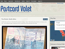 Tablet Screenshot of postcardvalet.com